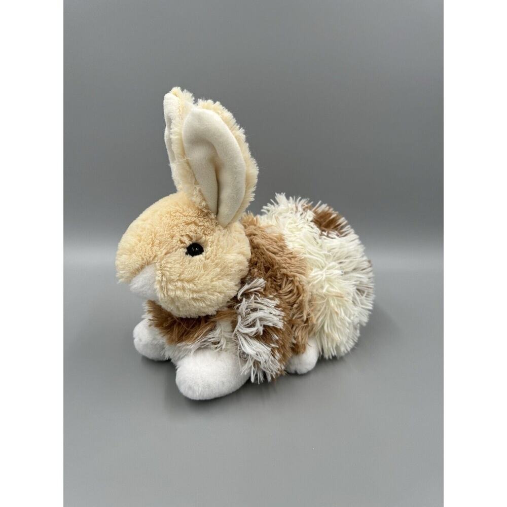 Walmart 9" Brown White Bunny Rabbit Fluffy Plush Stuffed Animal